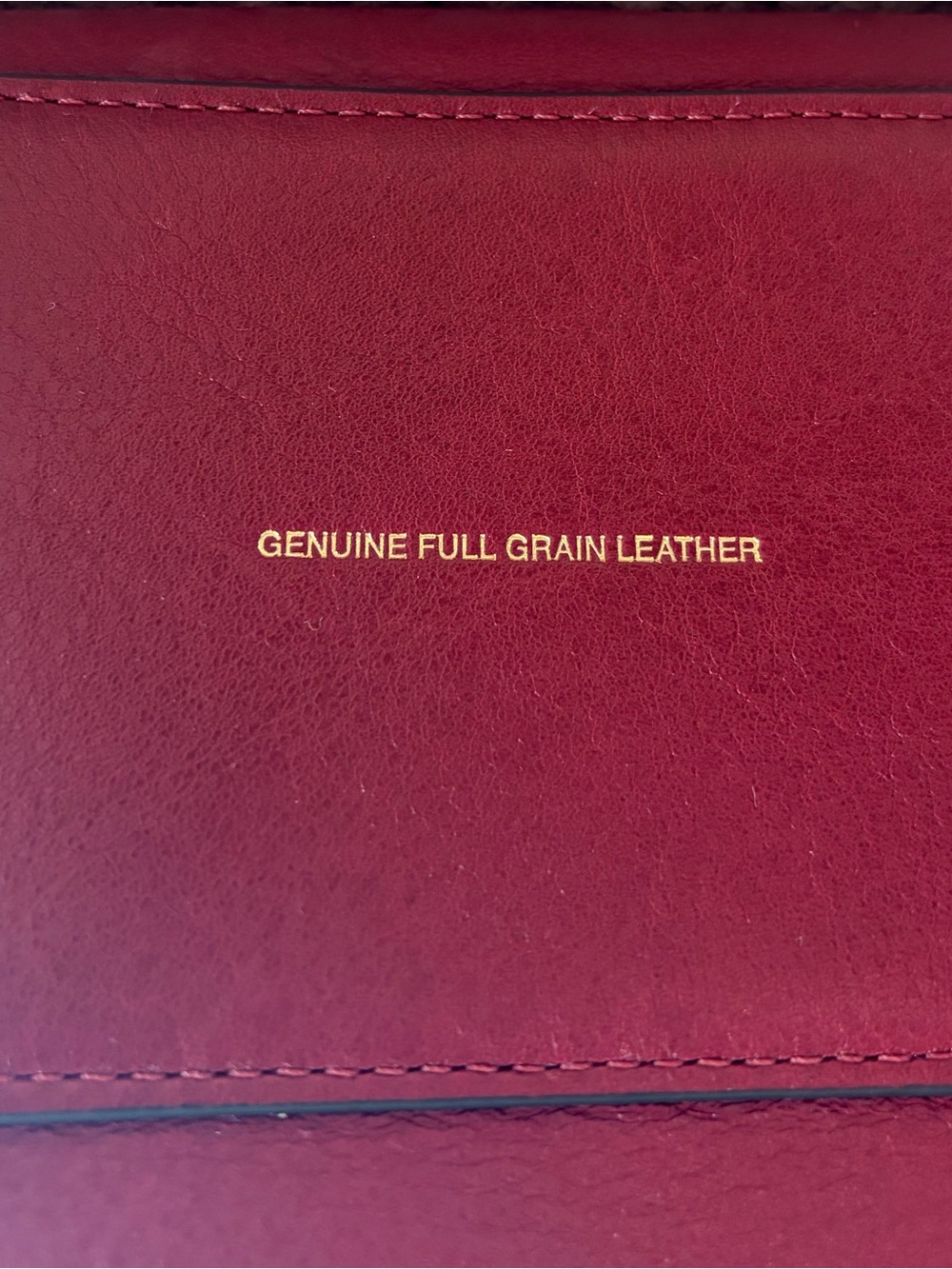 Authentic Coach Brooklyn 39 Dark Ruby Red Genuine Full Grain Leather - Picture 11 of 16